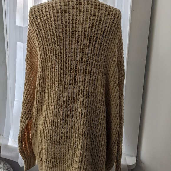 hollister tan knit cardigan size medium - Picture 2 of 3